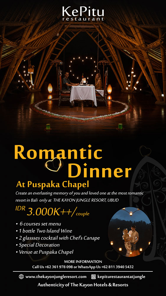 Romantic Dinner at Puspaka Chapel